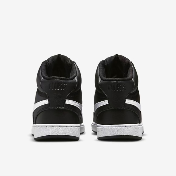 New MEN\'S NIKE COURT VISION MID NEXT NATURE CASUAL SHOES Black White Size 12 main image 6
